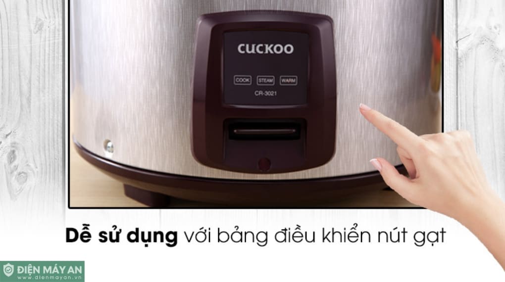 Nồi cơm điện 5.4L Cuckoo CR-3021 - Tím/Inox